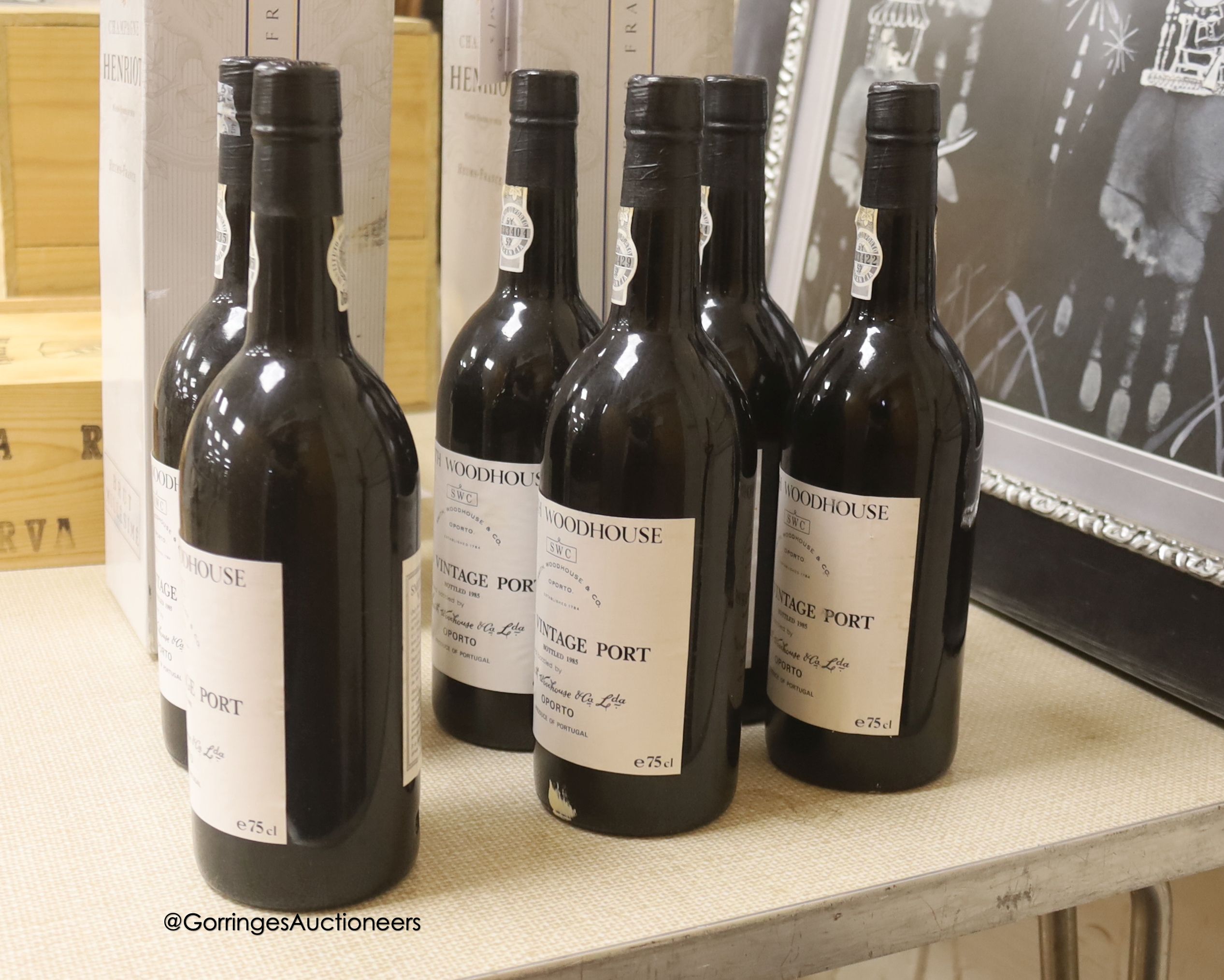 Six bottles of Smith & Woodhouse 1983 Port